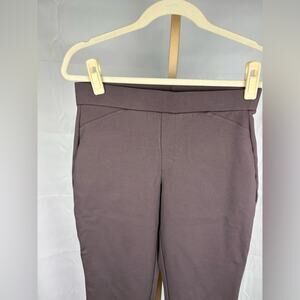 NWOT Michael Kors Pull On Stretchy Chocolate Brown career trousers pants size M